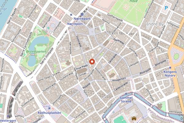 Map showing Riz Raz in Copenhagen