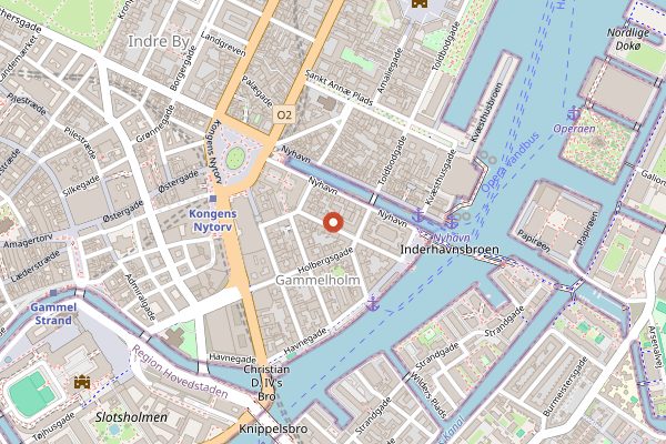 Map showing Copenhagen Cooking Class (Smørrebrød) in Copenhagen
