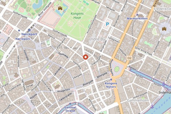 Map showing Timm Vladimirs Køkken in Copenhagen