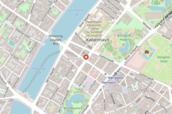 Map showing Ark in Copenhagen