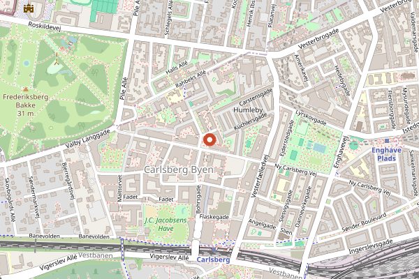 Map showing Beyla in Copenhagen
