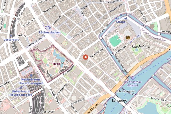Map showing Killer Kebab in Copenhagen