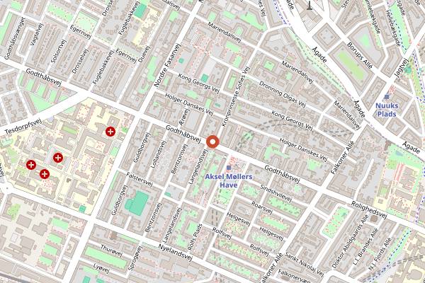 Map showing Da Claudio in Copenhagen