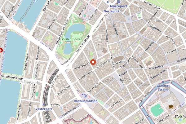 Map showing Sankt Peders Bageri in Copenhagen