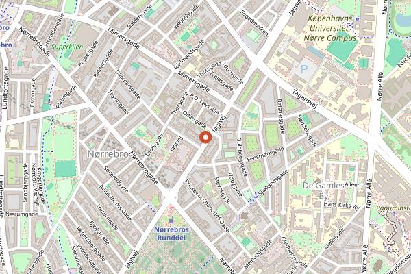 Map showing Takii in Copenhagen