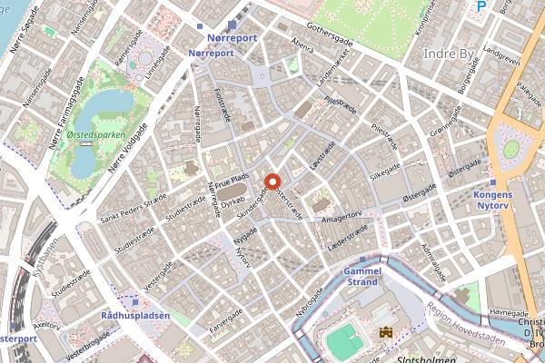 Map showing The American Pie Company in Copenhagen