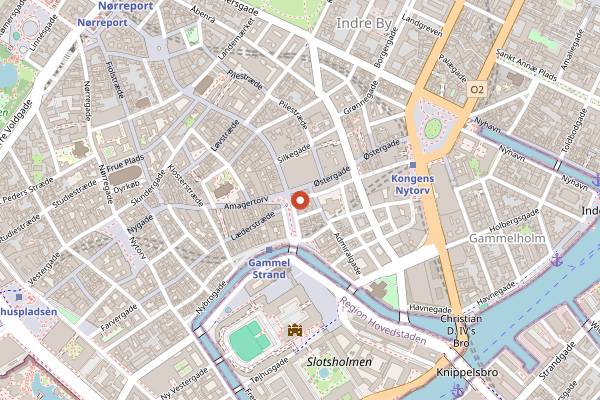 Map showing Toga Vinstue in Copenhagen