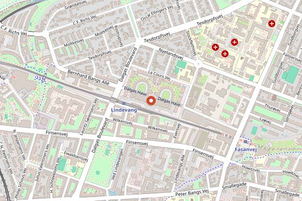 Map showing Bird in Copenhagen