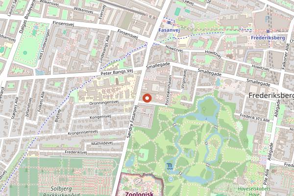 Map showing Café Intime in Copenhagen