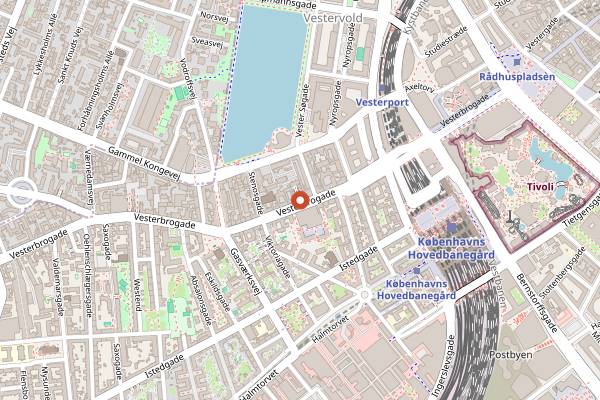 Map showing Curfew in Copenhagen