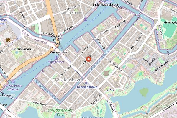 Map showing Eiffel Bar in Copenhagen