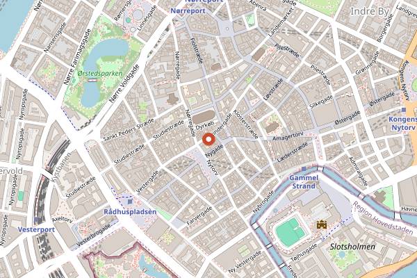 Map showing Hive in Copenhagen