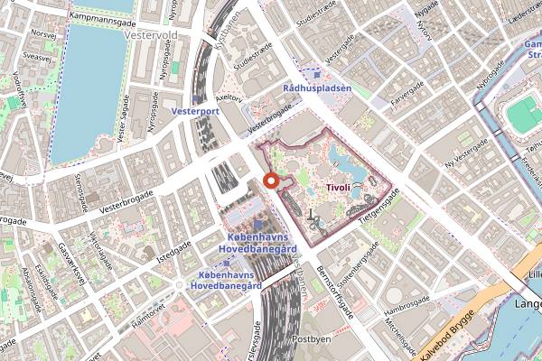 Map showing Nimb Roof in Copenhagen