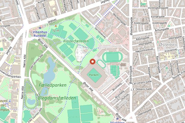 Map showing Geranium in Copenhagen