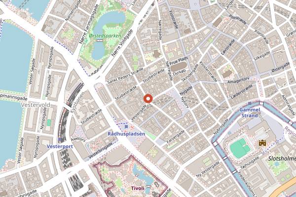 Map showing Husmanns Vinstue in Copenhagen