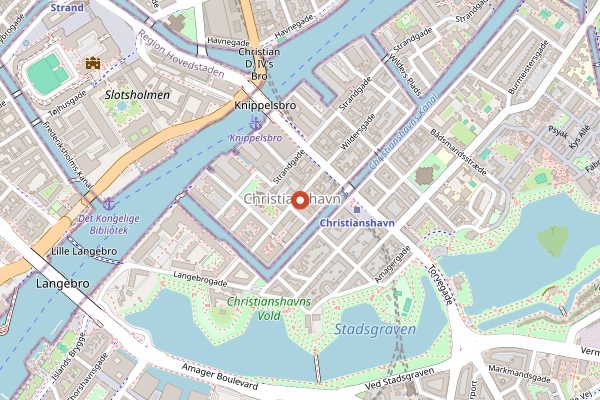 Map showing Kadeau Copenhagen in Copenhagen