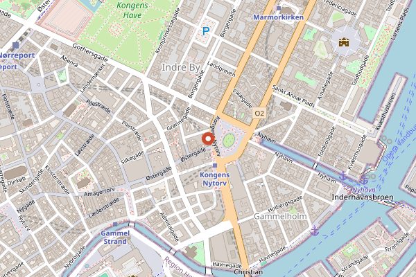 Map showing Marchal in Copenhagen