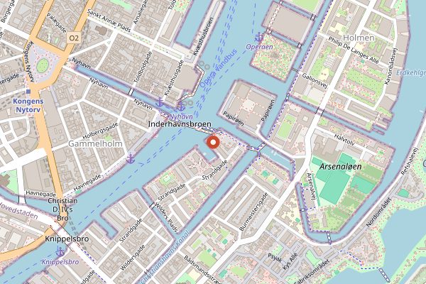 Map showing Restaurant Barr in Copenhagen