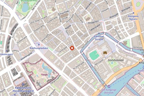 Map showing Restaurant Puk in Copenhagen
