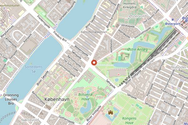 Map showing Restaurant Under Uret in Copenhagen