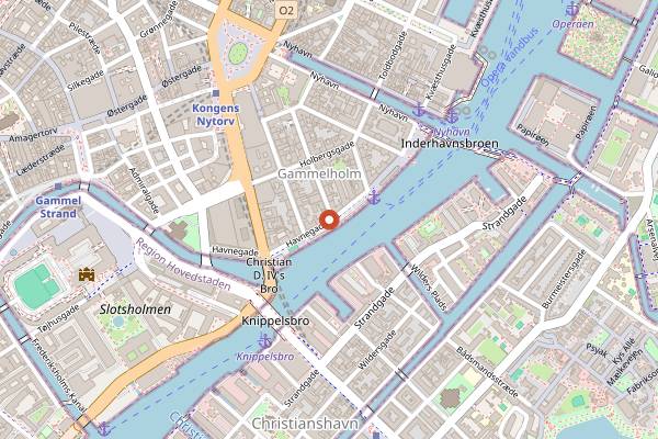 Map showing Sahil Restaurant in Copenhagen