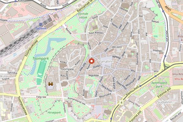 Map showing Kompressor Pub in Tallinn