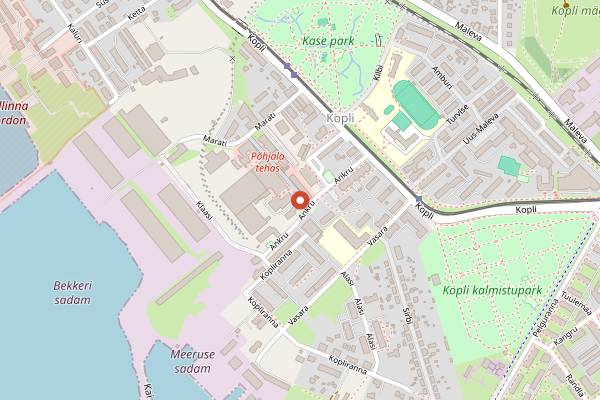 Map showing Tuletorn Brewing & Taproom in Tallinn