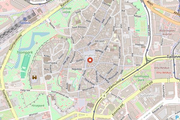 Map showing III Draakon in Tallinn