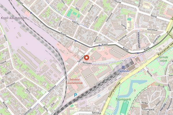 Map showing Renard Coffee Shop in Tallinn