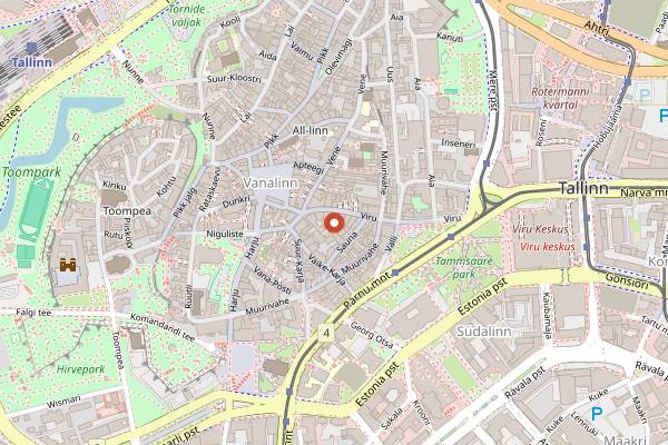 Map showing Osteria il Cru in Tallinn