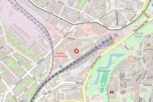 Map showing The Brick Coffee Roastery in Tallinn