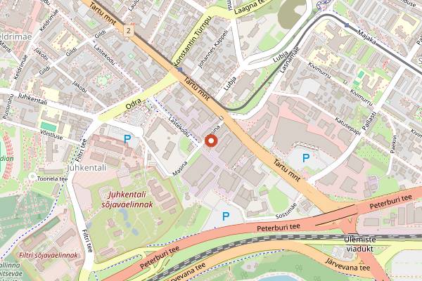Map showing Paper Mill Coffee Roastery in Tallinn