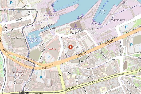 Map showing Toiduakadeemia Cooking School in Tallinn