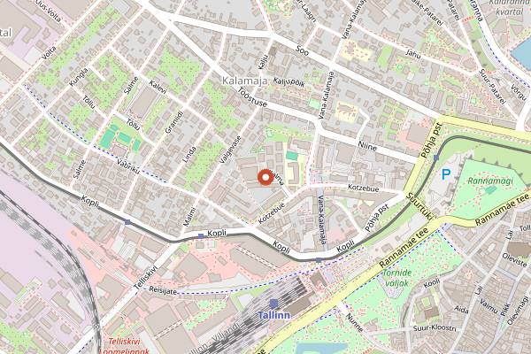 Map showing Kohvik Sesoon in Tallinn