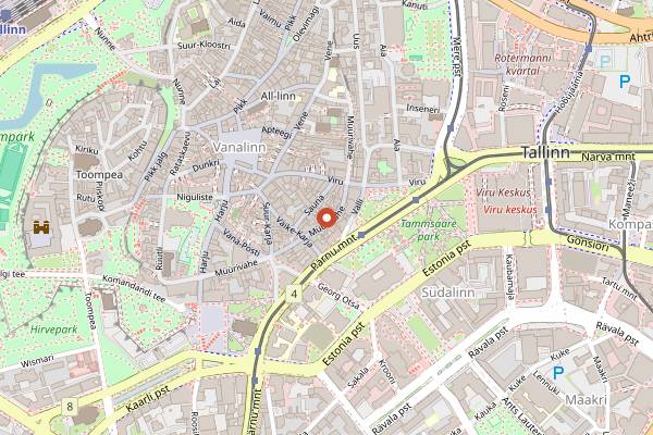 Map showing Sigmund Freud Bar in Tallinn