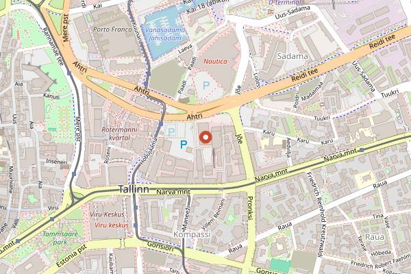 Map showing FUME in Tallinn