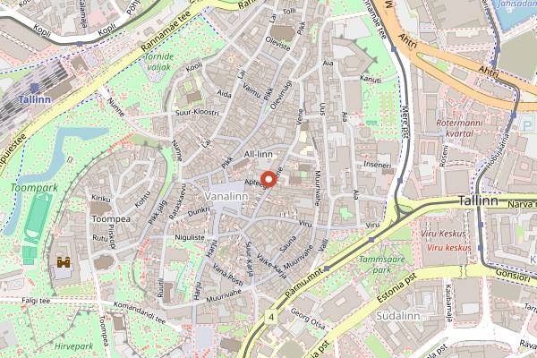 Map showing Tchaikovsky in Tallinn