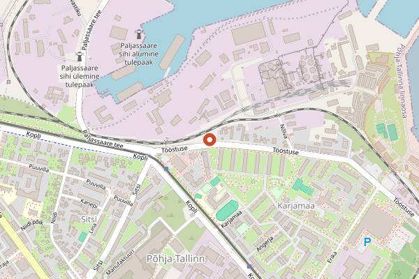 Map showing Vesta in Tallinn