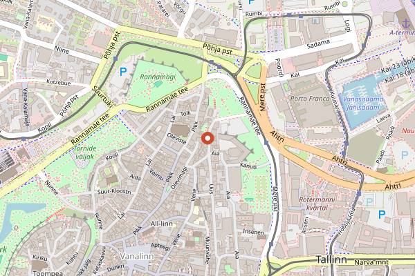 Map showing Lee Brasserie Cellar in Tallinn