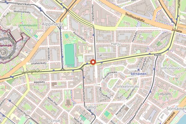 Map showing Limbo in Helsinki