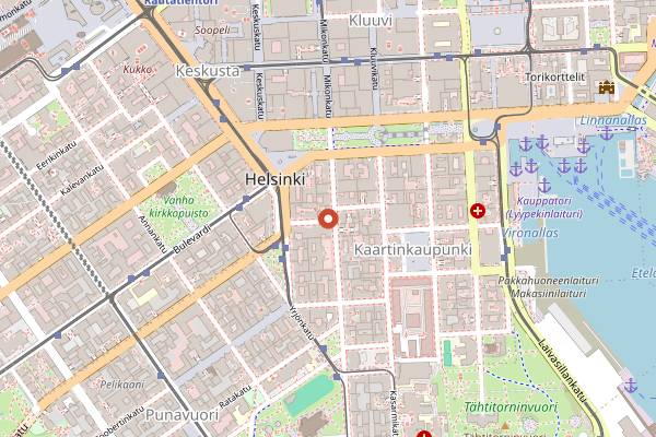 Map showing Pub Ludvig in Helsinki