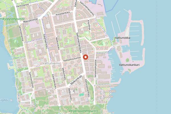 Map showing Solmu Brewery in Helsinki