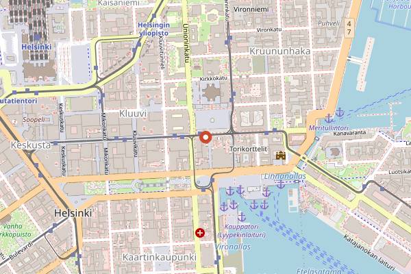 Map showing Café Engel in Helsinki