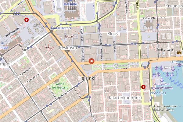Map showing Café Esplanad in Helsinki
