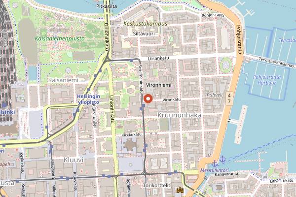 Map showing Sake Bar in Helsinki