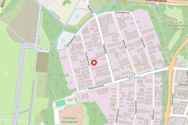 Map showing Inka Paahtimo in Helsinki
