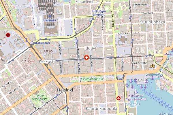 Map showing Helsinki Culinary Institute in Helsinki