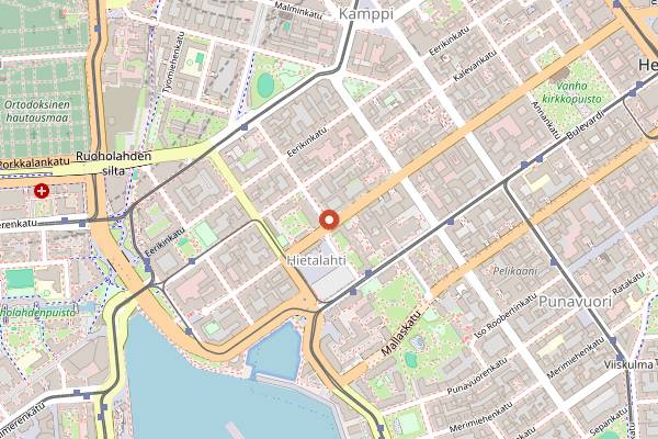 Map showing Helsinki Home Cooking in Helsinki