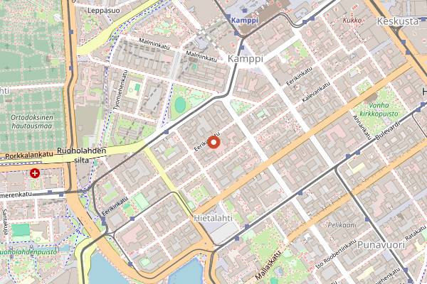 Map showing Team Kitchen in Helsinki