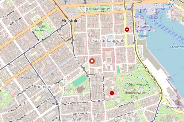Map showing Magu in Helsinki